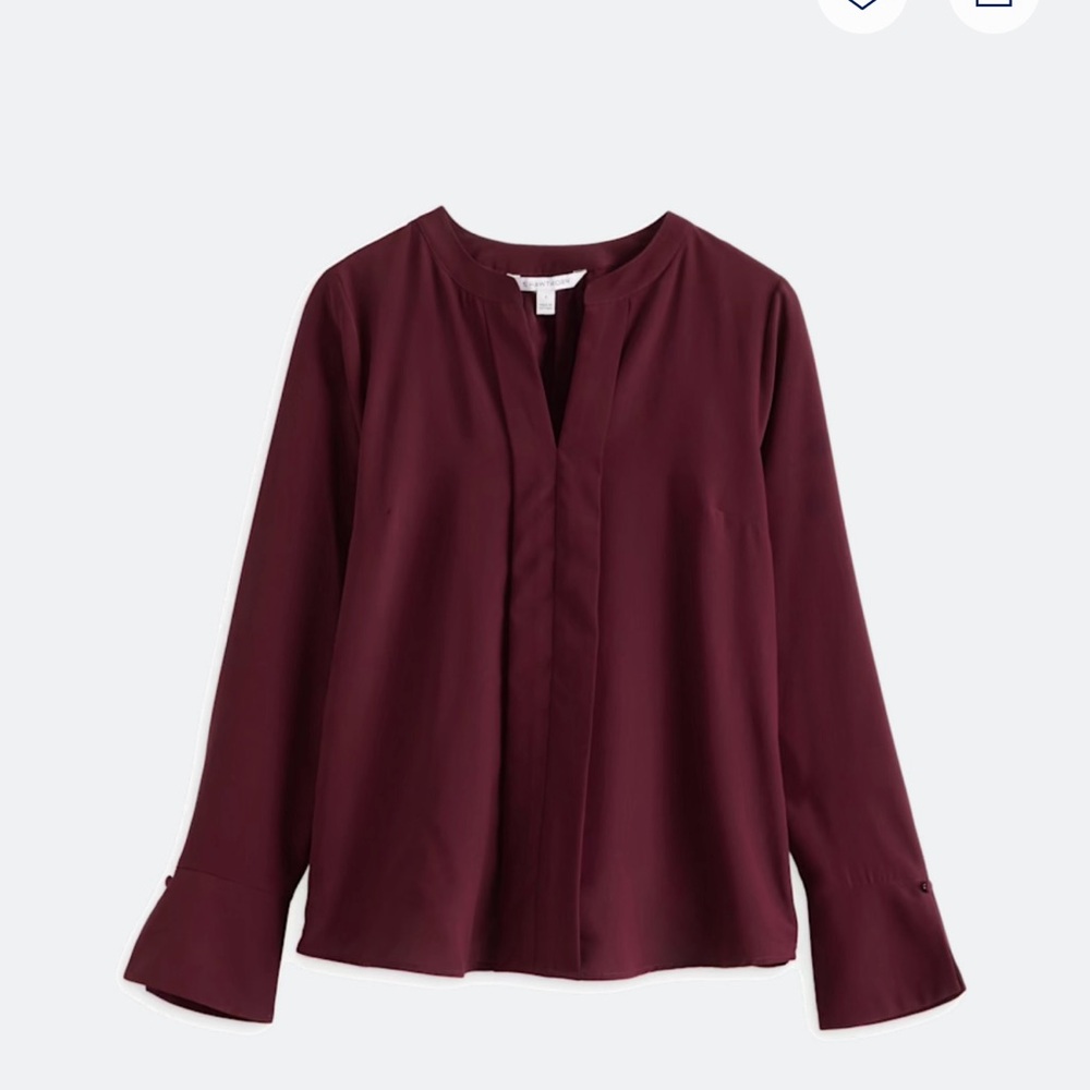 41 Hawthorn burgundy blouse